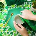 Patelai 6 Pcs St. Patrick's Day Kitchen Towels Clover Towel Shamrock Bathroom Hand Towels Dish Tea Towel St. Patrick's Day Gifts Decorations 18 x 28 Inches