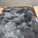 Deerhoo Large Shag Area Rugs 6 x 9, Tie-Dyed Plush Fuzzy Rugs for Living Room, Ultra Soft Fluffy Furry Rug for Bedroom, Indoor Carpet Nursery Rugs for Kids Room Home Decor, Dark Grey