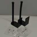 2 Pack Hat Racks for Baseball Caps, Stainless Steel Hat Organizer for Baseball Cap, Hat Holder Storage Organizer, Hat Hanger Strong Adhesive/Wall Drilled for Door, Bedroom, Closet(Black 6 in)