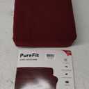 PureFit Super Stretch Sofa Slipcover – Spandex Non Slip Soft Couch Sofa Cover, Washable Furniture Protector with Non Skid Foam and Elastic Bottom for Kids, Pets （Sofa, Wine）