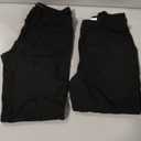 Kotii Women's Lightweight Soft Capri Leggings Crop Leggings 3/4 Stretch Yoga Pants, S/M (Black(2pack))