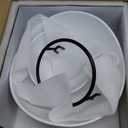 YHOSSEUN Chip and Dip Serving Set, Tiered Serving Bowl Set 2 Tier Serving Stand Ceramic Appetizer Serving Food Display Stand for Parties, Serving Dishes for Entertaining Food Service (Black)