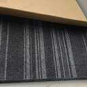 FOSS Peel and Stick First Impressions Barcode Black Ice 24 in. x 24 in. Commercial Carpet Tile (15 Tiles/Case)