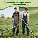 Upgraded Weed Eater Handle, Ergonomic String Trimmer Handle, Weedeater Handle Extension for Lawn Care, Landscaping, and Yard Trimming Edging (16.9")