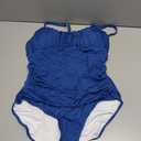 TcIFE Women's One Piece Swimsuit Ruched Tummy Control Square Neck Bathing Suits, XL