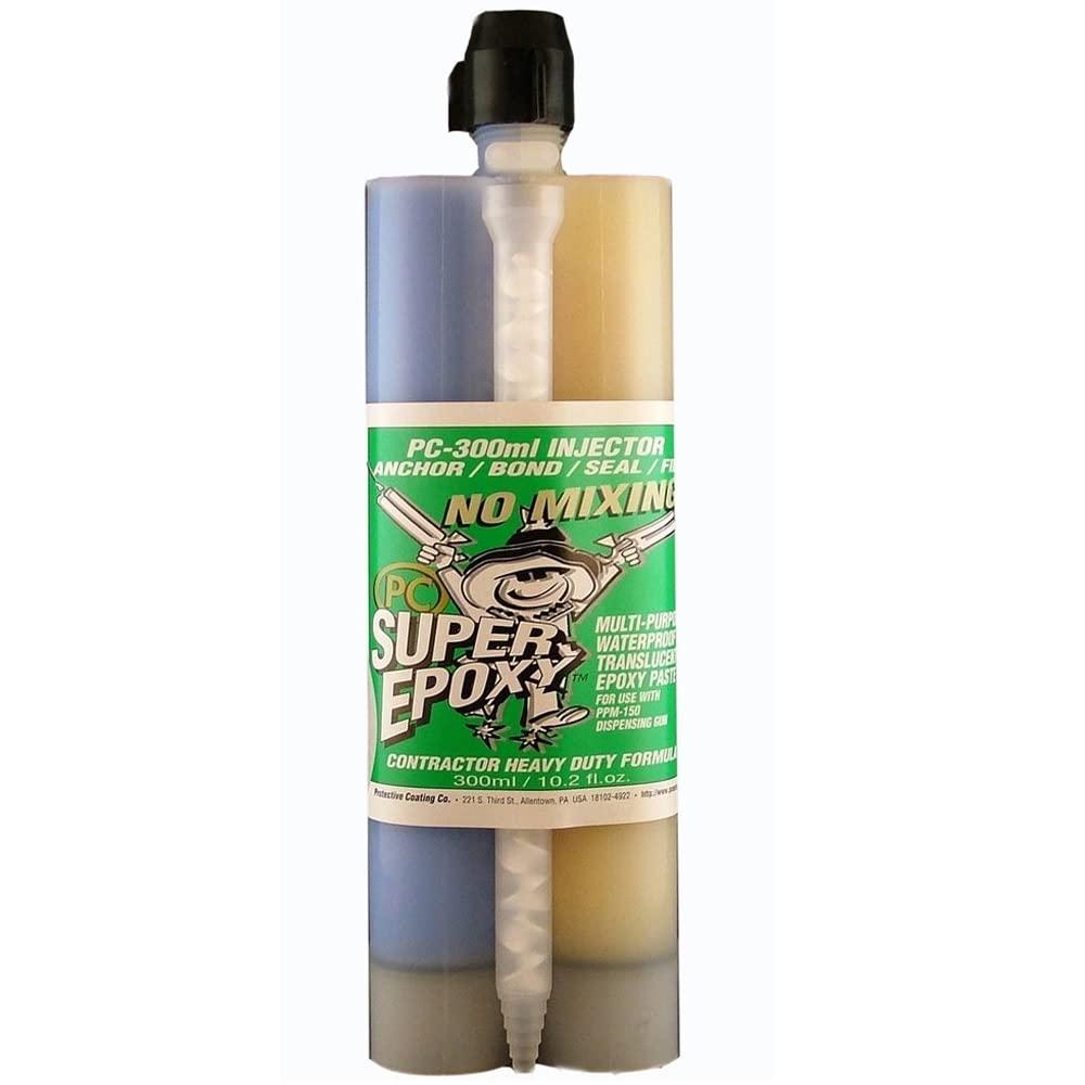 PC Products - 3005 PC-Super Epoxy Adhesive Paste, Two-Part 300ml Cartridge, Translucent 3008, (Pack of 4) (300 ml Cartridge (Pack of 4))