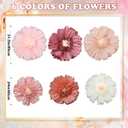6 x Giegxin 6 Pcs 31.5", 24" Pink Giant Paper Flower Boho Large Tissue Paper Flower for Wall Big Pink Pom Pom Floral Decorations for Wall Wedding Bridal Shower Baby Shower Tea Party Nursery Birthday Decor