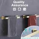 LANC 16-Inche Gold Towel Bars for Bathroom Wall Mounted Total-18 Brushed Gold Bath Towel Racks Stainless Steel Towel Rods for Kitchen Bathroom Hand Towel Holder Towel Hanger, A8804BG-4P1