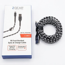 Z Gear Metal Housing. 10 Foot Braided Sync & Charge Cable, IPhone, IPad, IPod