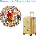 4 x 60 Pcs Anime Stickers, Cute Cartoon Stickers Bulk, Suitable for Water, Bottles, Phones, Guitar, Laptops, and More. DIY Your own Gift Decorations to Present to Your Loved Ones.