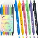 Taylor Style Gel Pens Set of 6  Retractable Colored Gel Ink Pens for School, Journaling & Coloring, Cute Music-Inspired Stationery Gift for Students & Teachers