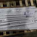 Canopy Full Bed Frame Platform Heavy Duty Steel Slat and Support with Headboard and Footboard No Box Spring Required White