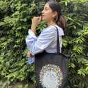 Ecoright Tote Bag for Women with Zipper, Small Tote Bag, Canvas Bag, Reusable Cotton Bag for Beach, Grocery, School & Work