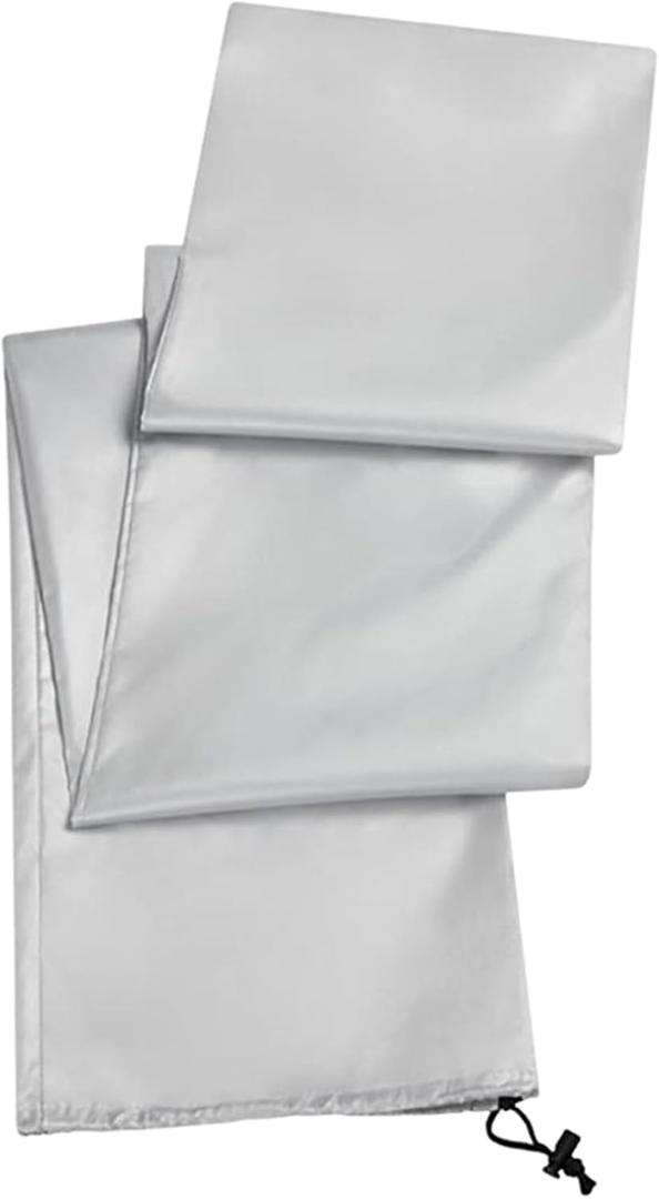 Clothesline Protector  Rotary Umbrella Shield, Waterproof Zipper Design, Authentic Material, Convenient Easy Use, Premium Outdoor Cover, Washing Line for Balcony, Backyard, Garden, Outdoor, Camping (Silver)