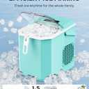 Silonn Ice Maker Countertop, Portable Ice Machine with Carry Handle, Self-Cleaning Ice Makers with Basket and Scoop, 9 Cubes in 6 Mins, 26 lbs per Day, Ideal for Home, Kitchen, Camping, RV