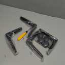 Room Divider Screen Holder, Thickened Aluminum Alloy Room Divider Feet Movable Wheel Privacy Screen Protector Holder for Bedroom Bathroom Office (Black)