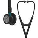 3M Littmann Cardiology IV Diagnostic Stethoscope, 6201, More Than 2X as Loud, Weighs Less, Stainless Steel Black-Finish Chestpiece, 27" Blue Stem, Black Tube and Headset