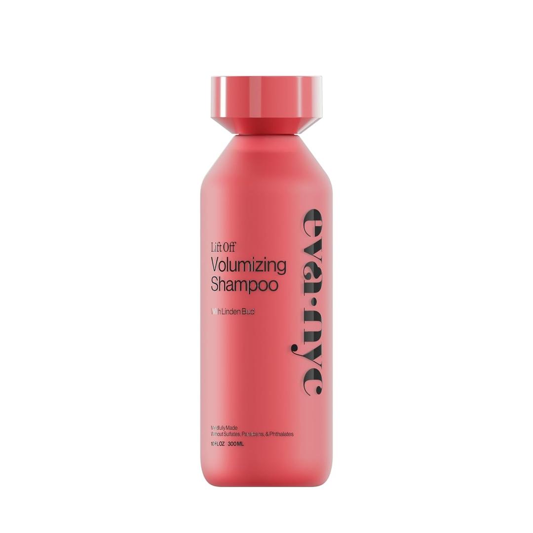 Eva NYC Volumizing Shampoo for Thin, Fine Hair - Instant Volume - Lightweight Cleansing Formula for Thicker Looking Strands - Volumize + Moisturize Hair - Sulfate Free - Salted Citron Scent - 10 fl oz