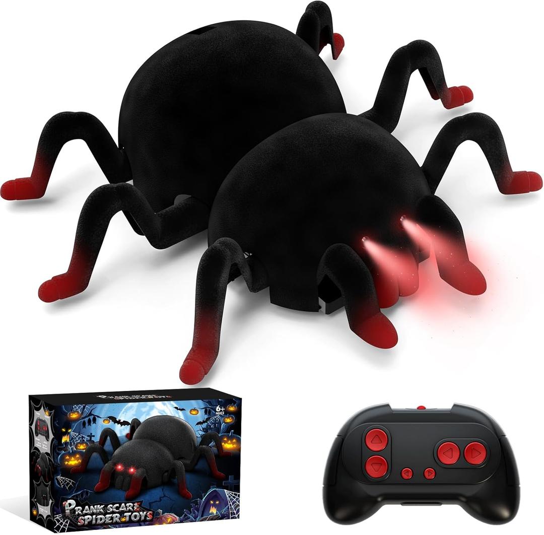 VRG Remote Control Tarantula Indoor Wall Toys, Rechargeable Wall Climbing Spider, Kids Toys for Boys & Girls Ages 3 & Up