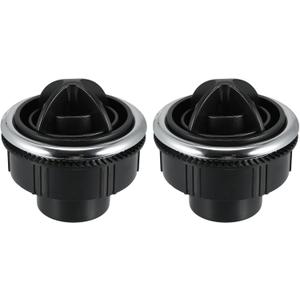 X AUTOHAUX 2Pcs Rotating AC Air Outlet Vent Louvered Dashboard Electroplate Knob for RV Bus Boat Yacht 87mm 75mm 46mm