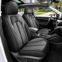 For Hyundai Tucson Seat Covers 2016 2017 2018 2019 2020 2021 Custom Fit for Tucson SE/Value/Limited/SEL/Sport/Ultimate Leather Car Seat Covers Protector Anti-Slip Fast Install (5 Seats Black & Gray)