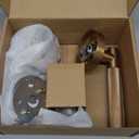 Asidrama 4 Pack Champagne Bronze Dummy Door Handles, Non-Turning Decorative Door Lever with Door Knobs for Closet, French Double Doors, Pantry & Interior Push/Pull Use 07