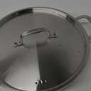 DELARLO Tri-Ply Stainless Steel 5 Quart Braiser Pan with Lid Induction Rondeau Pot With Lid 12inch Deep Frying Pan Large Saute Pan Heavy Duty Style Compatible With All Cooktops Up to 650