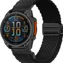 Quickfit 26mm Magnetic Braided Watch Bands Compatible with Garmin Fenix 8 Pro/Quatix 8/Tactix 8/Fenix 8 (51 mm)/7X Pro/7X/6X Pro/6X,Replacement Nylon Sport Strap for Women Men