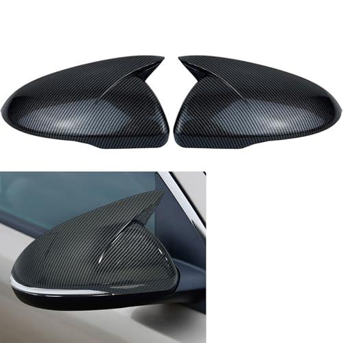 Rear View Side Mirror Cover Side Mirror Cap Compatible with Kia Optima K5 2016 2017 2018 2019 2020 (Carbon Fiber Look)