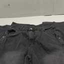 Men's Irregular Sutures Y2k Hip Hop Baggy Jeans Wide Leg Denim Pants Casual Loose Fit Trousers Streetwear (A10 Black)