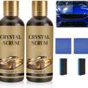 2Pcs PTZ Crystal Serum for Cars,PTZ Advanced Graphene Ceramic Coating for Cars,9H Graphene Coating for Auto Car Detailing,Quick Effect Car Coating Spray,Nano Coat Restore for Paint,Glass & Wheel