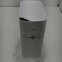 MOPUP Bathroom Trash Can, Automatic Bagging Garbage Can, 3.5 Gallon Slim Smart Small Plastic Trash Bin, Narrow Motion Sensor Trash Can for Bedroom, Office White