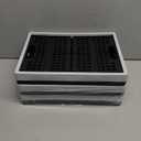 Jekiyo 16-Liter Folding Crates Storage, Collapsible Container Plastic, Set of 3 (Black)