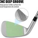 MAZEL WM-X1/2 Individual Men Golf Club, Right, 2022 Model, Steel, Silver, Stiff, Pitching Wedge