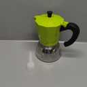 Stovetop Espresso Maker, 6-Cup Moka Pot, Espresso Machine Compatible with Induction Cooktops, 300ml Stainless Steel & Aluminum Cuban Coffee Maker for Cafetera Cubana, Green