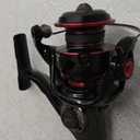Quantum Smoke Spinning Fishing Reel, Changeable Right- or Left-Hand Retrieve, Continuous Anti-Reverse Clutch with NiTi Indestructible Bail, SCR Alloy Frame, Black