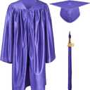 GraduationMall Preschool Graduation Cap Gown Stole Package with 2025 Tassel, Certificate, Size 30