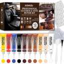 Leather Repair Kit for Furniture, Car Seats, Jacket, 2026 New Vinyl Repair Kit with Easy Instructions to Match Any Color. Fix Tears, Scratches, Holes & Peeling on Genuine, Faux, Bonded