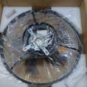 Ceiling Fans with Lights, 20 inches Black Flush Mount Ceiling Light with Reversible Fan 6 Wind Speeds Dimmable Seamless Color, Ceiling Light Fixture for Bedroom, Living Room and Kids Room