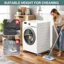 Appliance Rollers Heavy Duty,Extendable Widened Appliance Sliders Swivel Wheels and Anti-Slip Column Feet&Lifter Lever Tool,Easily Move Washer,Dryer Machines,Furniture, Refrigerators Base Stand