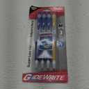 GlideWrite Ballpoint Pen with TechniFlo Ink, (1.0mm) Medium Line, Blue Ink Yellow