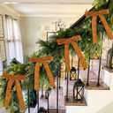 Artmag 24 Pcs Velvet Bows for Christmas Tree Rustic Bows Velvet Christmas Ornaments for Door Garland Wreath Gift Party Holiday Decoration (Width of 1 Inch,Camel)