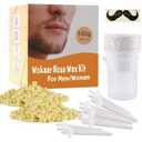 Nose Wax Kit for Men & Women | 100g Wax, 30 Applicators (15-20 Uses) | Painless Nasal & Ear Hair Removal | Fast 3-Min Removal | Safe Hair Remover Kit for Nose & Ear Hair | Waxing Kit for Men