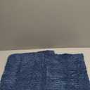 Kevin Textile Pack of 2 Blue Corduroy Decorative Throw Pillow Covers 16x16 Inch Soft Boho Striped Pillow Covers Modern Farmhouse Home Decor for Autumn Sofa Living Room Couch Bed