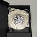 BrizLabs Smart Fairy String Lights, 66ft 200 LED WiFi Pink & White Valentine's Day Fairy Lights App Control, Dimmable Rainbow Christmas Lighting, Music Sync Xmas Lighting Work with Alexa & Google Home