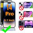 Fixerman for iPhone 14 Pro Screen Replacement 6.1 inch, 3D Touch LCD Display Digitizer Assembly with Repair Tools