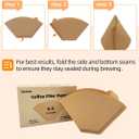 2 x Coffee Filters 2, 2 Coffee Filters Cone, Unbleached Paper Coffee Filter #2, Fit for 2-6 Cup Pour Over and Drip Coffee Maker, 100 Count