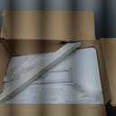 Sweetcrispy Overbed Bedside Table with Wheels, Adjustable Hospital & Home Use Bed Table, Rolling Laptop Table, Mobile Standing Desk, White (27.56"D x 15.75"W x 43.31"H)