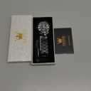 OLEVS Men's Waterproof Watches Stainless Steel Waterproof Chronograph Wrist Watches Luxury Dress White Luminous Big Face Analog Quartz Male Watches (2859Full Black)