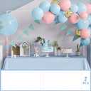 Fomcet Set of 2 Over The Table Rod Stand with Clamps 13"-42'' Tall 29"-98" Length White Metal Adjustable Table Arch Stand for Wedding Birthday Party Anniversary Decoration